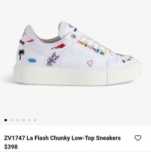 Zadig & Voltaire Embroidered Sneakers